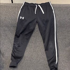 Under Armour Black Pants with White Accents